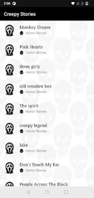 Horror Stories android App screenshot 2